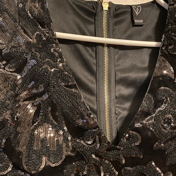 Black Sequin Romper from Windsor - Picture 2 of 5